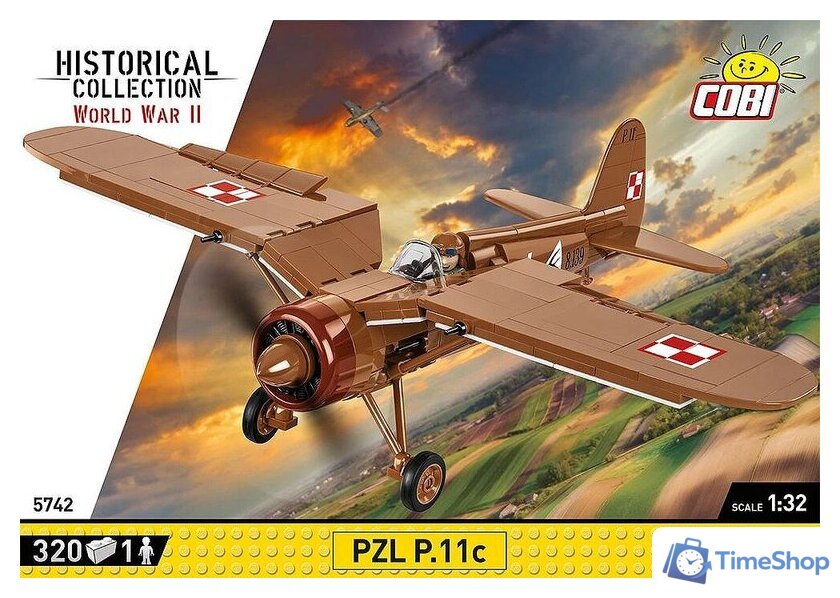 Конструктор Cobi Historical Collection WWII PZL P.11c - Изображение №1 — Интернет-магазин Time-Shop