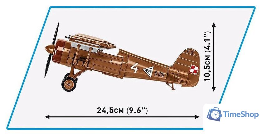 Конструктор Cobi Historical Collection WWII PZL P.11c - Изображение №12 — Интернет-магазин Time-Shop