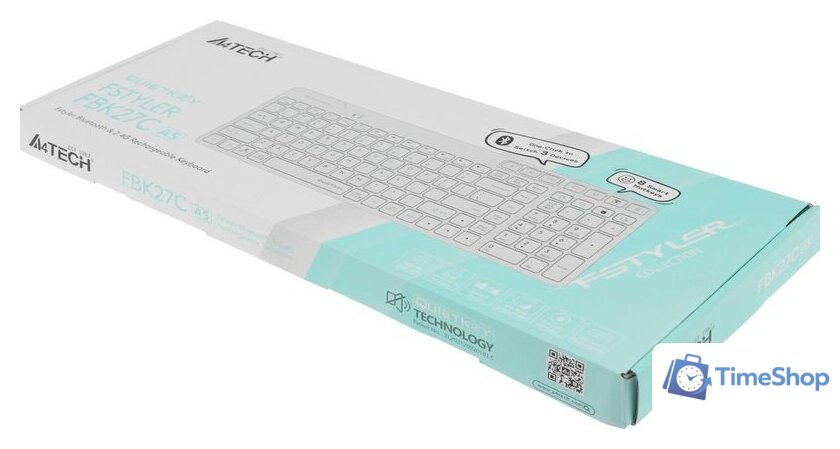 Клавиатура A4Tech Fstyler FBK27C AS (белый) - Изображение №15 — Интернет-магазин Time-Shop