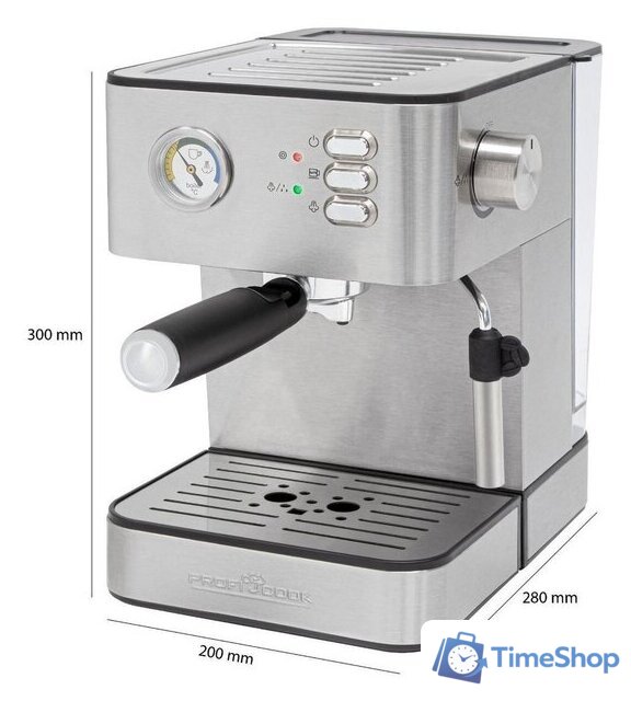Рожковая кофеварка ProfiCook PC-ES 1209 - Изображение №3 — Интернет-магазин Time-Shop