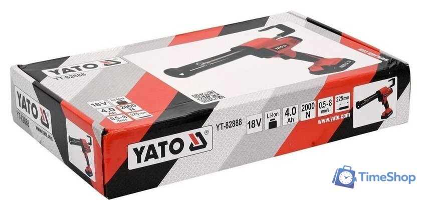 Пистолет для герметика Yato YT-82888 (с 1-им АКБ) - Изображение №5 — Интернет-магазин Time-Shop