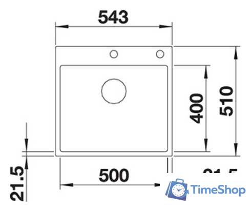 Кухонная мойка Blanco Subline 500-IF/A SteelFrame (антрацит) 524111 - Изображение №2 — Интернет-магазин Time-Shop