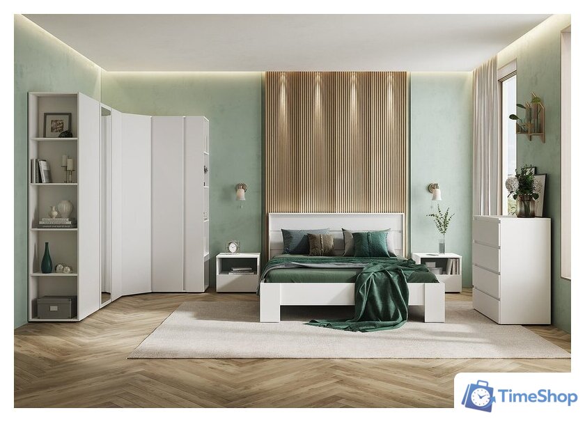 Кровать Стендмебель Хелен КР 02 140x200 (белый/белый) - Изображение №4 — Интернет-магазин Time-Shop