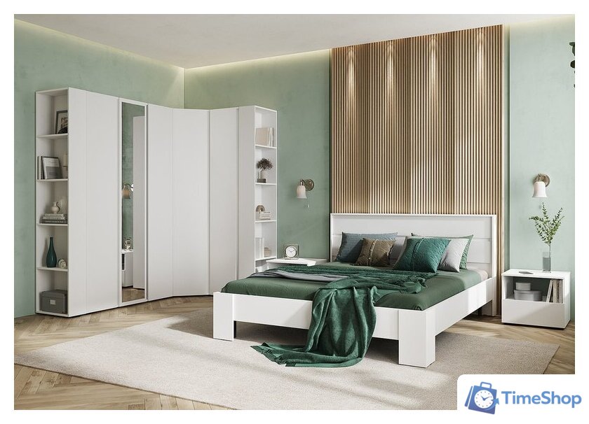 Кровать Стендмебель Хелен КР 02 140x200 (белый/белый) - Изображение №3 — Интернет-магазин Time-Shop