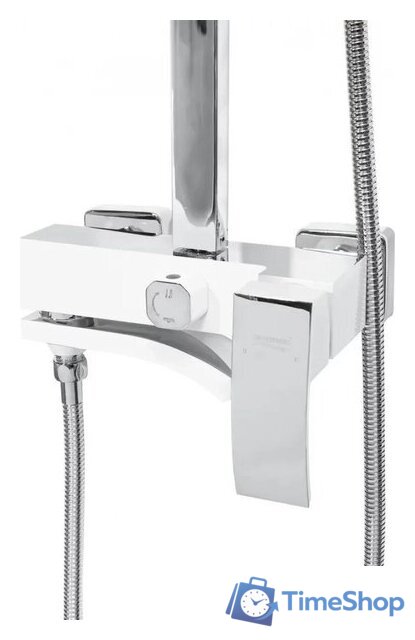 Душевая система  Hansberge H5077 (белый хром) - Изображение №5 — Интернет-магазин Time-Shop