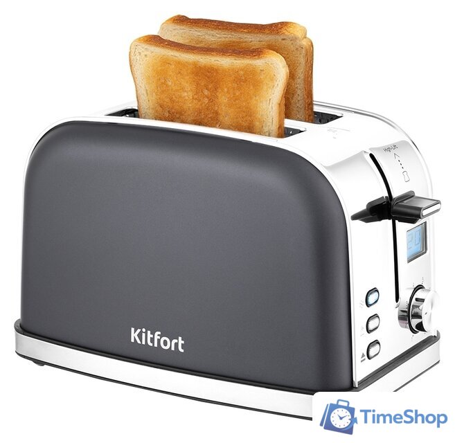 Тостер Kitfort KT-2036-5 (графит) - Изображение №1 — Интернет-магазин Time-Shop