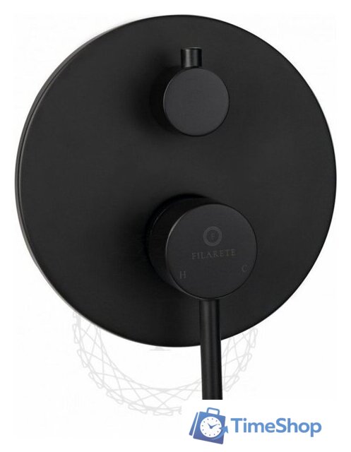 Душевая система  Filarete Roun FL1023 (черный матовый) - Изображение №3 — Интернет-магазин Time-Shop