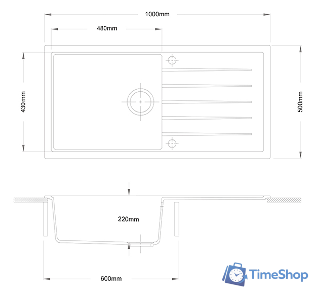 Кухонная мойка Longran Classic CLS914.457 (terra/38) - Изображение №2 — Интернет-магазин Time-Shop