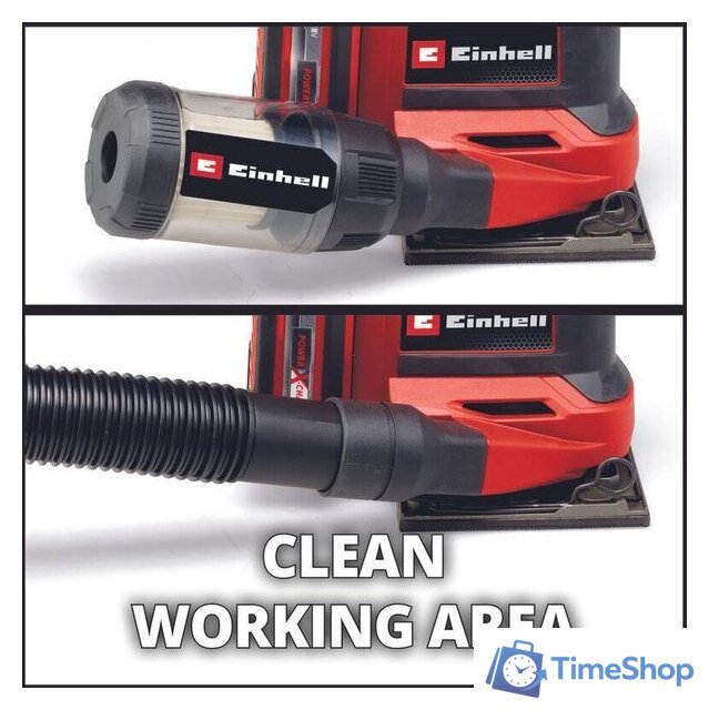 Виброшлифмашина Einhell TE-OS 18/113 3X Li - Solo 4460730 (без АКБ, сумка) - Изображение №11 — Интернет-магазин Time-Shop