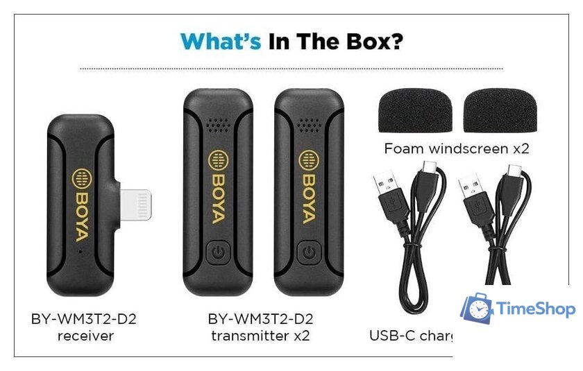 Радиосистема BOYA BY-WM3T2-D2 - Изображение №6 — Интернет-магазин Time-Shop