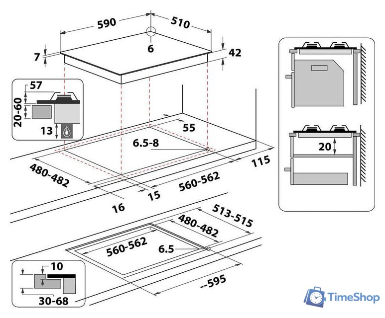 Варочная панель Whirlpool AKT 625/NB1 - Изображение №5 — Интернет-магазин Time-Shop