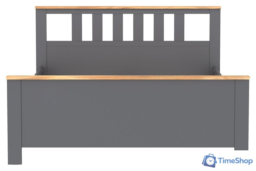 Кровать Mio Tesoro Сага 160x200 2.08.04.070.15 (серый/ясень) - Изображение №2 — Интернет-магазин Time-Shop