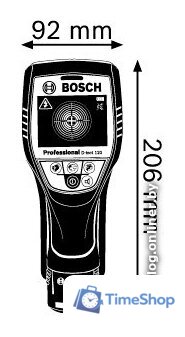 Детектор скрытой проводки Bosch D-tect 120 Professional 0601081301 (с АКБ и кейсом) - Изображение №6 — Интернет-магазин Time-Shop