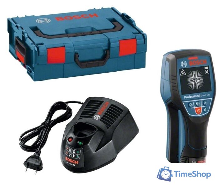 Детектор скрытой проводки Bosch D-tect 120 Professional 0601081301 (с АКБ и кейсом) - Изображение №1 — Интернет-магазин Time-Shop