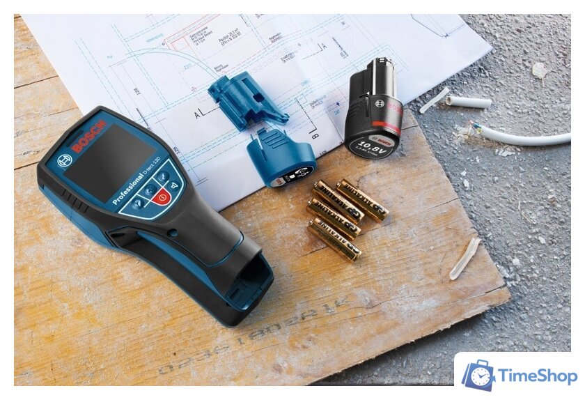 Детектор скрытой проводки Bosch D-tect 120 Professional 0601081301 (с АКБ и кейсом) - Изображение №5 — Интернет-магазин Time-Shop