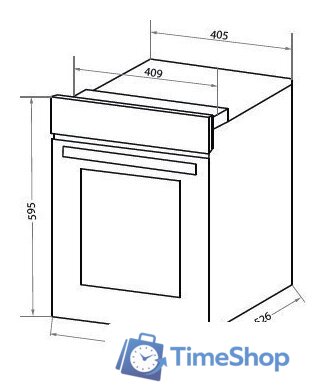Электрический духовой шкаф HOMSair OES456BK - Изображение №2 — Интернет-магазин Time-Shop