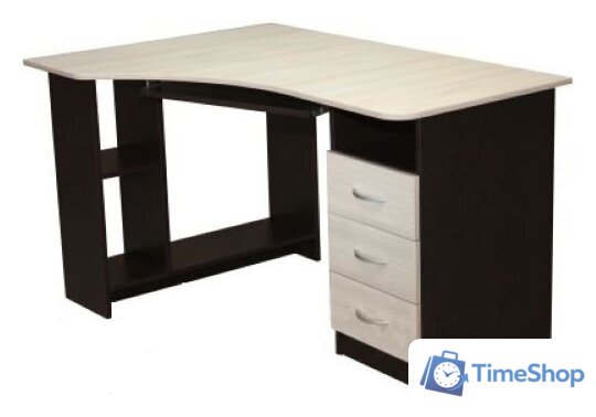 Стол Мебель-класс Престиж (венге/ясень шимо светлый, правый) - Изображение №1 — Интернет-магазин Time-Shop