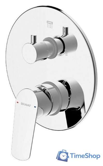 Смеситель Bravat PB8429564CP-3-ENG 3-функциональный - Изображение №1 — Интернет-магазин Time-Shop