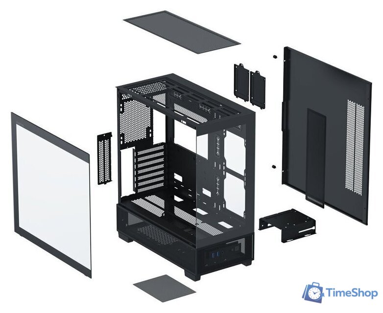 Корпус XASTRA Q500 3ARGB-FG-C10-UC (черный) - Изображение №9 — Интернет-магазин Time-Shop