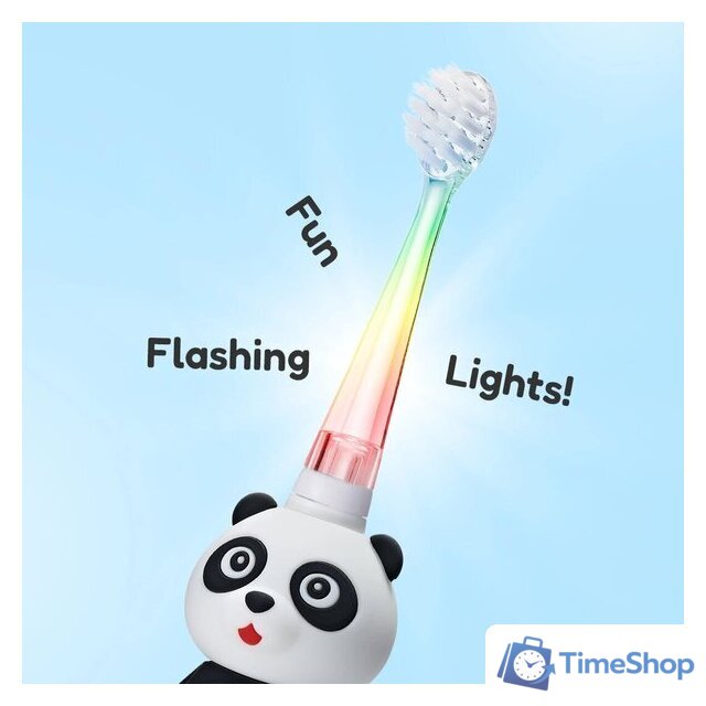 Электрическая зубная щетка Brush-Baby WildOnes Panda - Изображение №8 — Интернет-магазин Time-Shop