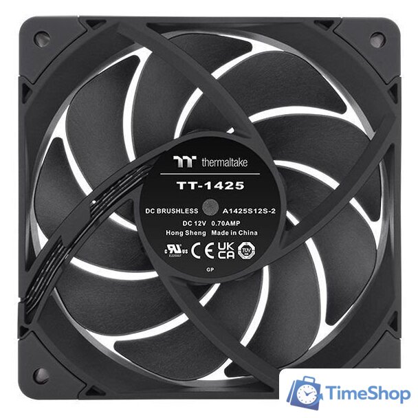 Комплект вентиляторов для корпуса Thermaltake ToughFan 14 Pro 2-Fan Pack CL-F160-PL14BL-A - Изображение №3 — Интернет-магазин Time-Shop