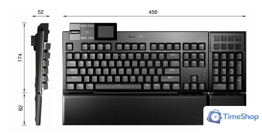 Клавиатура be quiet! Dark Mount Silent Linear BT001US - Изображение №10 — Интернет-магазин Time-Shop