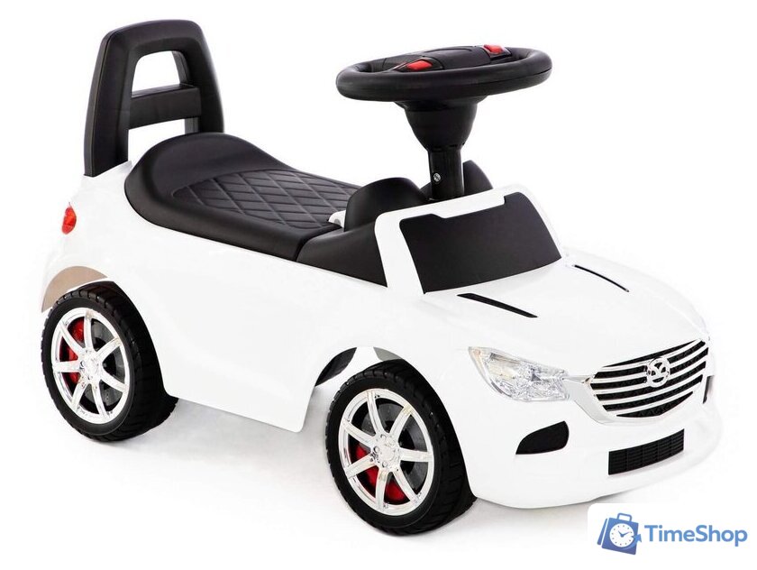 Каталка Полесье SuperCar №4 84514 (белый) - Изображение №2 — Интернет-магазин Time-Shop