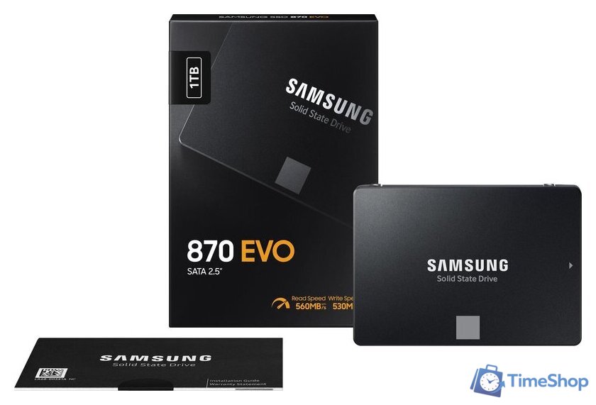 SSD Samsung 870 Evo 1TB MZ-77E1T0BW - Изображение №9 — Интернет-магазин Time-Shop