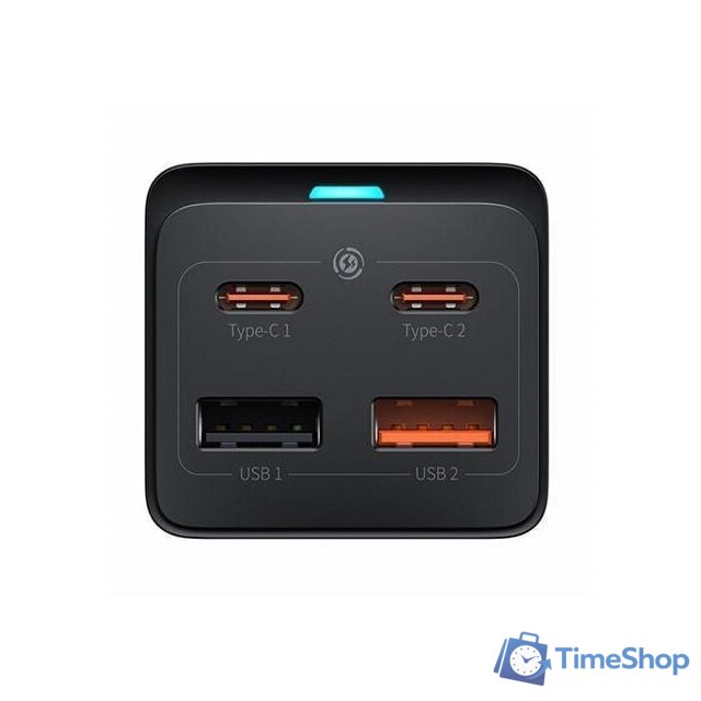 Сетевое зарядное Baseus GaN3 Pro Desktop Powerstrip AC+2U+2C 65W PSZM000901 - Изображение №7 — Интернет-магазин Time-Shop