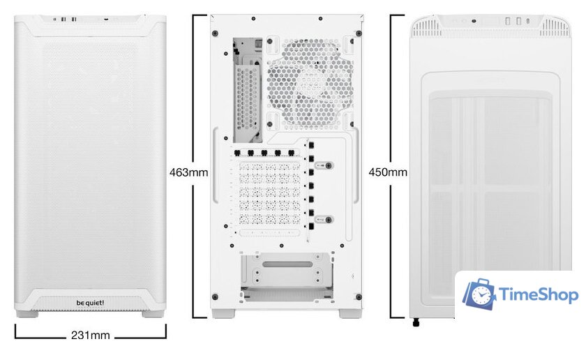 Корпус be quiet! Pure Base 501 LX White BGW79 - Изображение №3 — Интернет-магазин Time-Shop