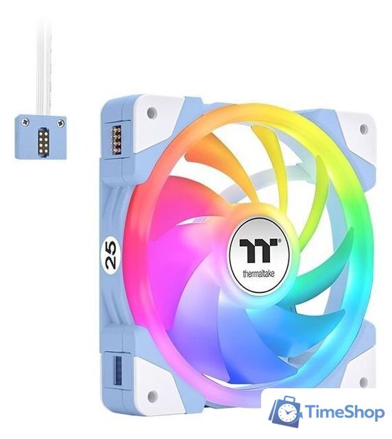 Комплект вентиляторов для корпуса Thermaltake Swafan EX12 ARGB Hydrangea Blue TT Premium Edition 3-Fan Pack CL-F183-PL12BU-A - Изображение №2 — Интернет-магазин Time-Shop