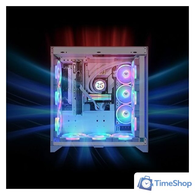 Комплект вентиляторов для корпуса Thermaltake Swafan EX12 ARGB Hydrangea Blue TT Premium Edition 3-Fan Pack CL-F183-PL12BU-A - Изображение №6 — Интернет-магазин Time-Shop