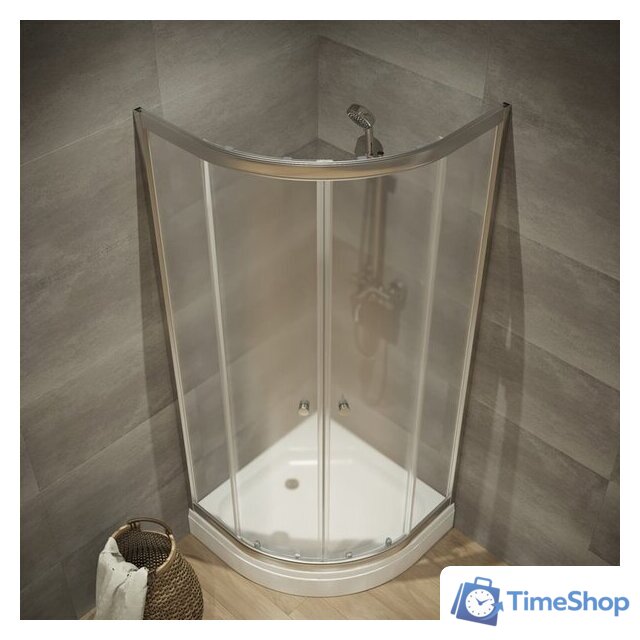 Душевой уголок Triton Альфа-Хром 100х100 (без поддона) - Изображение №3 — Интернет-магазин Time-Shop