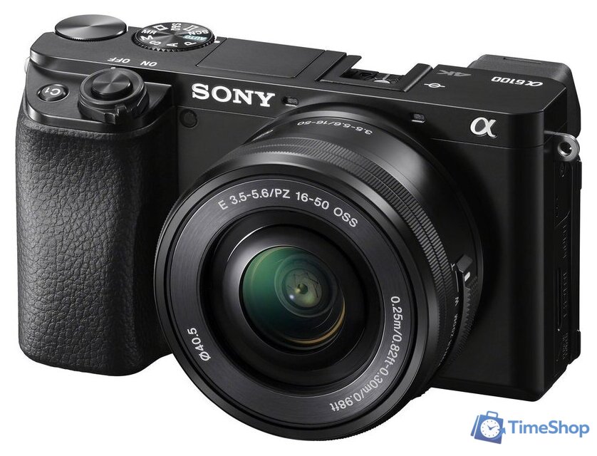 Беззеркальный фотоаппарат Sony Alpha a6100 Double Kit 16-50mm + 55-210mm (черный) - Изображение №5 — Интернет-магазин Time-Shop