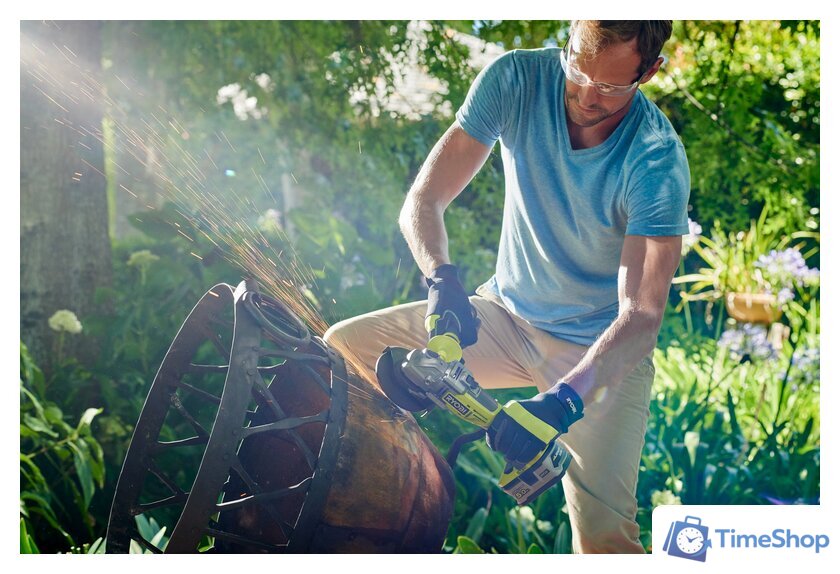 Угловая шлифмашина Ryobi R18AG7-0 (без АКБ) - Изображение №4 — Интернет-магазин Time-Shop