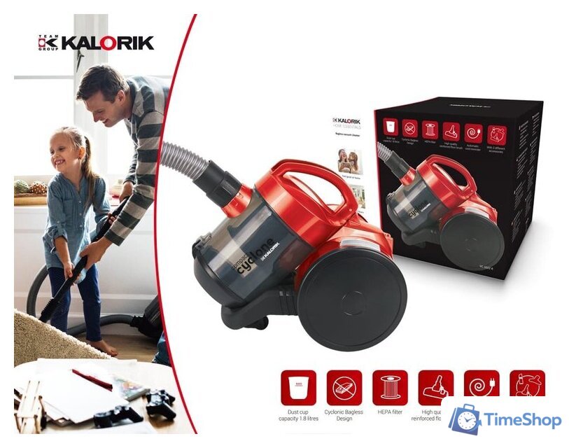 Пылесос Kalorik VC 1022 R - Изображение №9 — Интернет-магазин Time-Shop