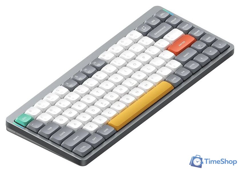 Клавиатура NuPhy Air75 V2 Lunar Gray (NuPhy Low Profile Moss, нет кириллицы) - Изображение №1 — Интернет-магазин Time-Shop
