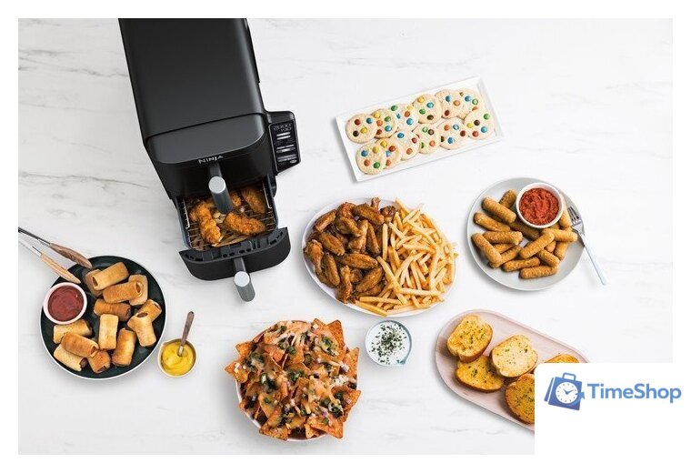 Аэрогриль (аэрофритюрница) Ninja Foodi Double Stack SL300EU - Изображение №10 — Интернет-магазин Time-Shop