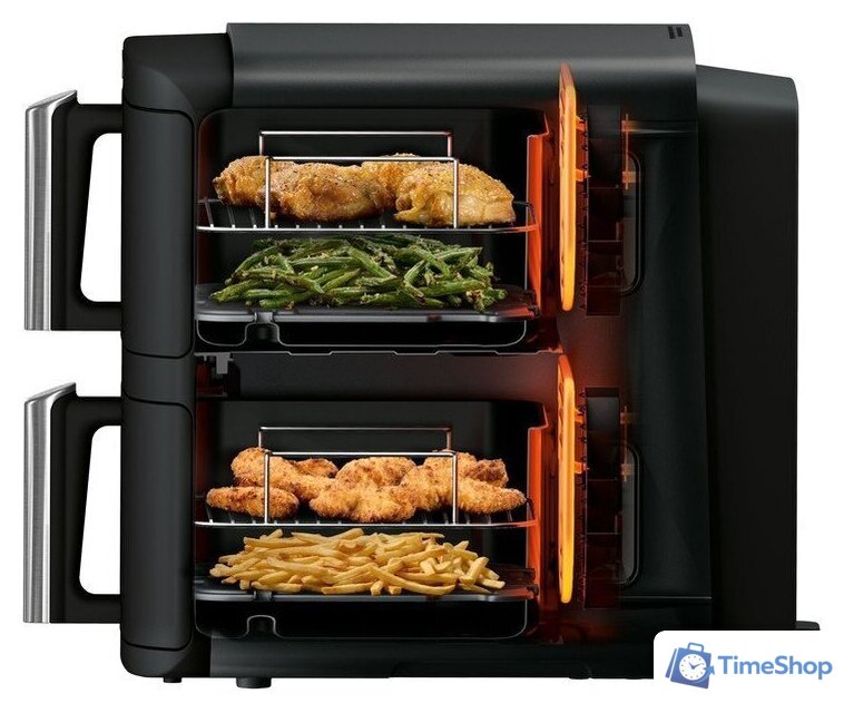 Аэрогриль (аэрофритюрница) Ninja Foodi Double Stack SL300EU - Изображение №9 — Интернет-магазин Time-Shop