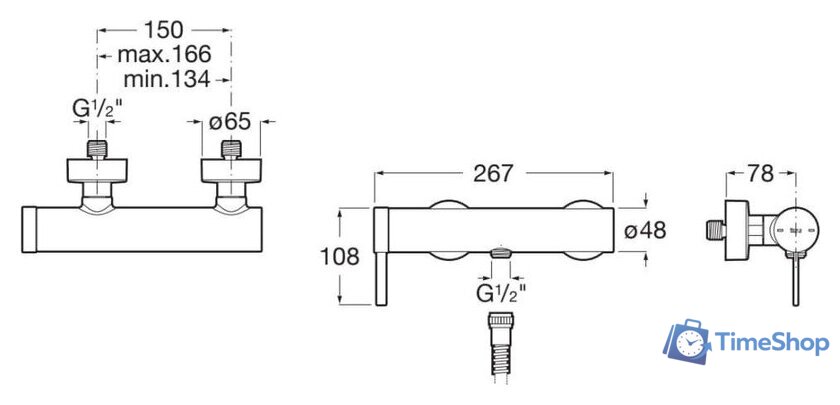 Смеситель Roca Ona A5A219EVA0 - Изображение №2 — Интернет-магазин Time-Shop