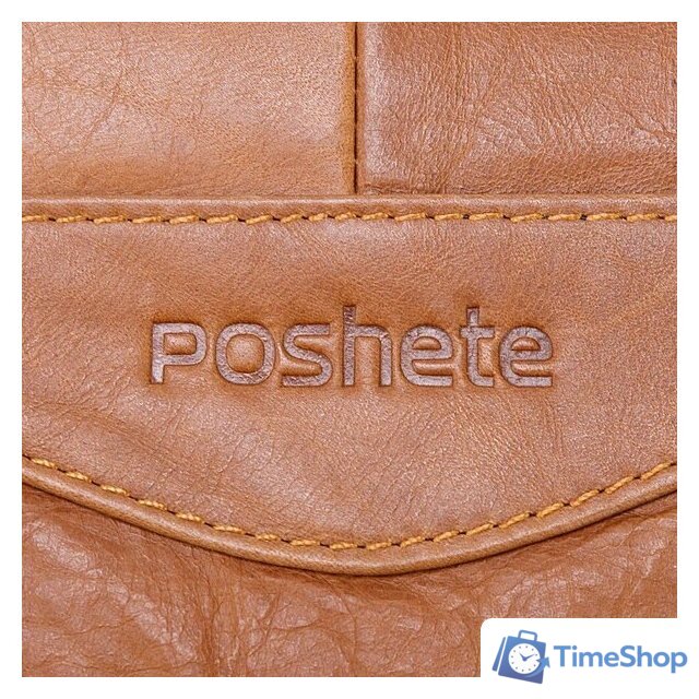 Сумка Poshete 196-9067-46-DCM (dark camel) - Изображение №4 — Интернет-магазин Time-Shop