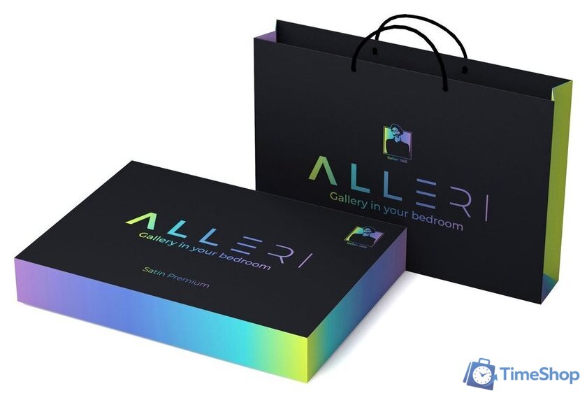 Евромакси комплект постельного белья Alleri Сатин Premium Евро Max СП-304 - Изображение №2 — Интернет-магазин Time-Shop