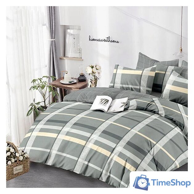 Евромакси комплект постельного белья Alleri Сатин Premium Евро Max СП-304 - Изображение №1 — Интернет-магазин Time-Shop