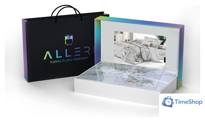 Евромакси комплект постельного белья Alleri Сатин Premium Евро Max СП-304 - Изображение №4 — Интернет-магазин Time-Shop