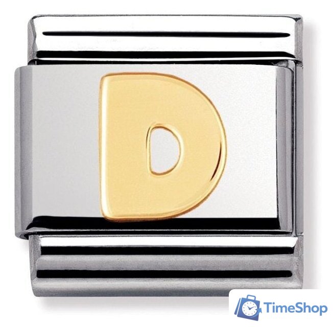 Звено для браслета NominatioN Буква D 030101/04 - Изображение №1 — Интернет-магазин Time-Shop
