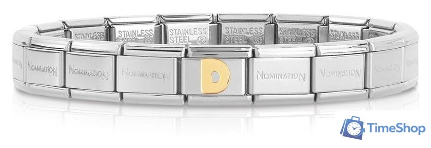 Звено для браслета NominatioN Буква D 030101/04 - Изображение №2 — Интернет-магазин Time-Shop