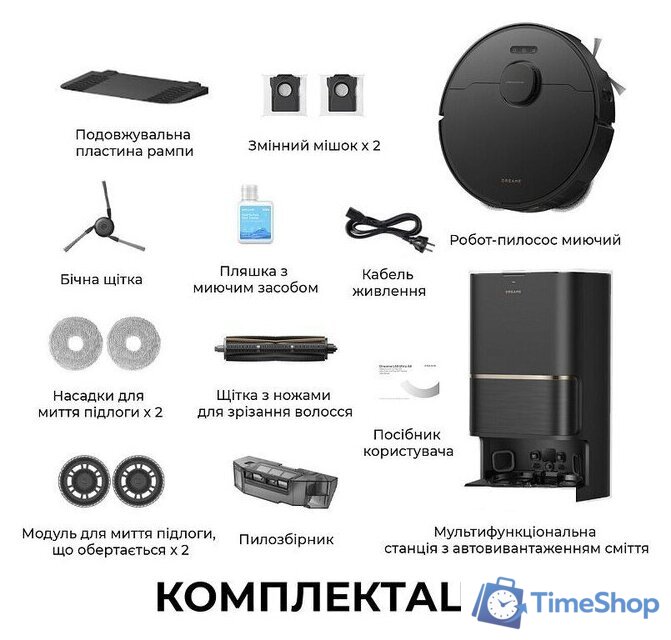Робот-пылесос Dreame Robot Vacuum L50 Ultra AE Black RLL51SE (евровилка, черный) - Изображение №2 — Интернет-магазин Time-Shop
