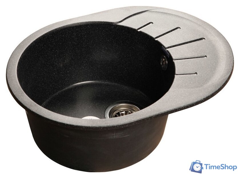Кухонная мойка GranFest Rondo GF-R580L (черный) - Изображение №1 — Интернет-магазин Time-Shop