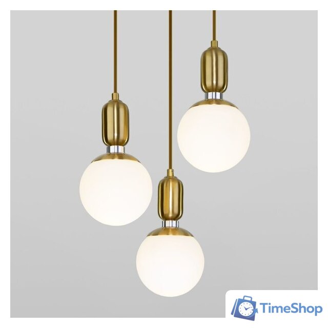 Подвесная люстра Евросвет Bubble 50151/3 (латунь) - Изображение №1 — Интернет-магазин Time-Shop