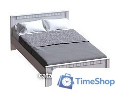 Кровать Мебельград Прованс 120x200 (без основания, бодега белая/платина премиум) - Изображение №1 — Интернет-магазин Time-Shop